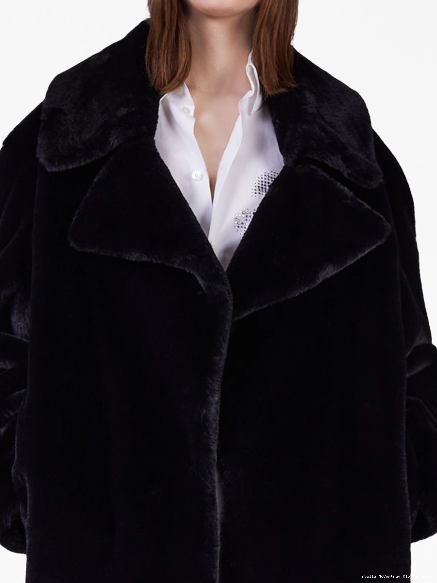 Affordable Women Teddy Plush faux-fur jacket Stella McCartney 0805